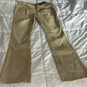 American Bazi Light Brown Flare Jeans